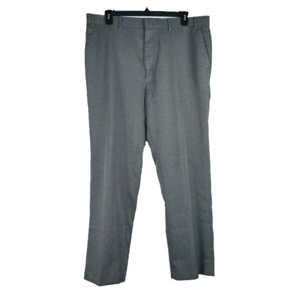 Levi's VTG Action Slacks Flat Front Sta-Prest Pants Polyester Gray Men's Sz 38x3 - Picture 2 of 11